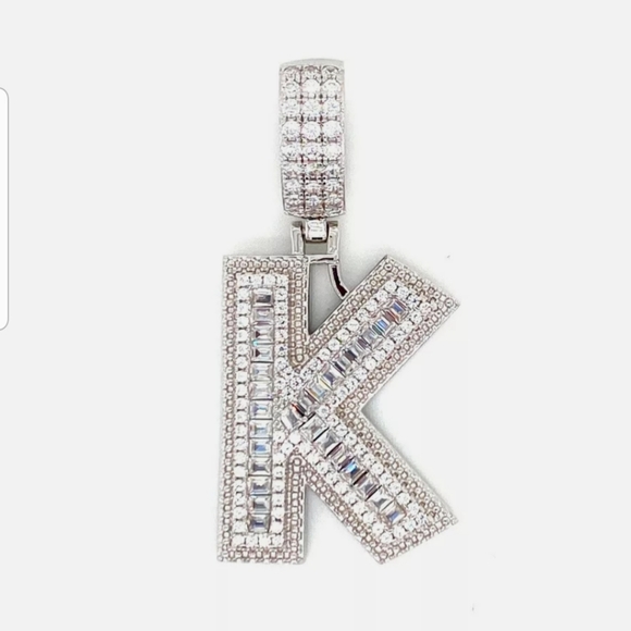 Other - Sterling Silver plated Letter K  Pendant